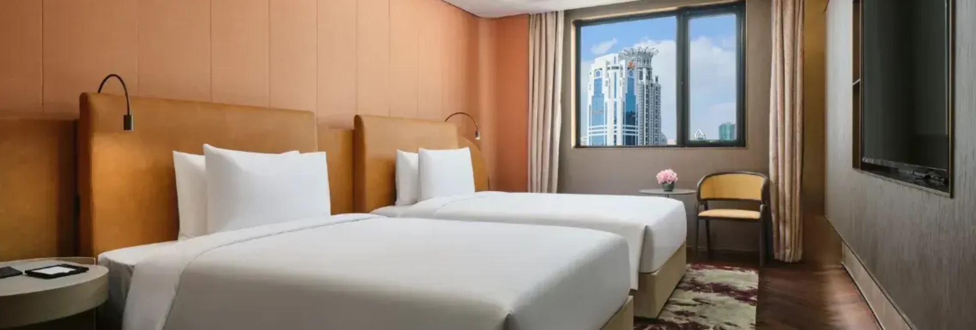 Deluxe City View Twin Room